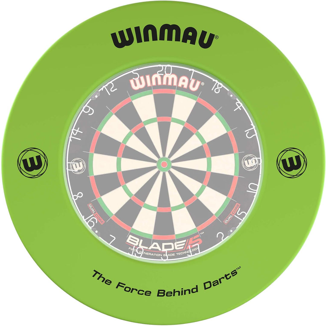 WINMAU Unisex – Erwachsene Printed Dartboard Surround Standard Green, Standard Green