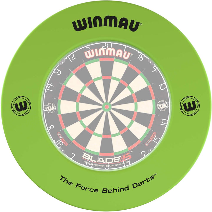 WINMAU Unisex – Erwachsene Printed Dartboard Surround Standard Green, Standard Green