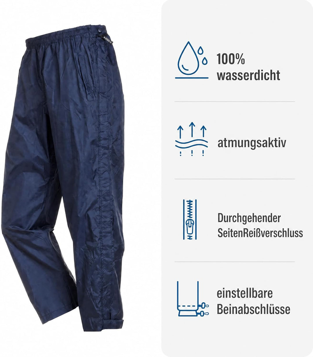 BMS Challenge of Rain Regenhose XL Marine, XL Marine