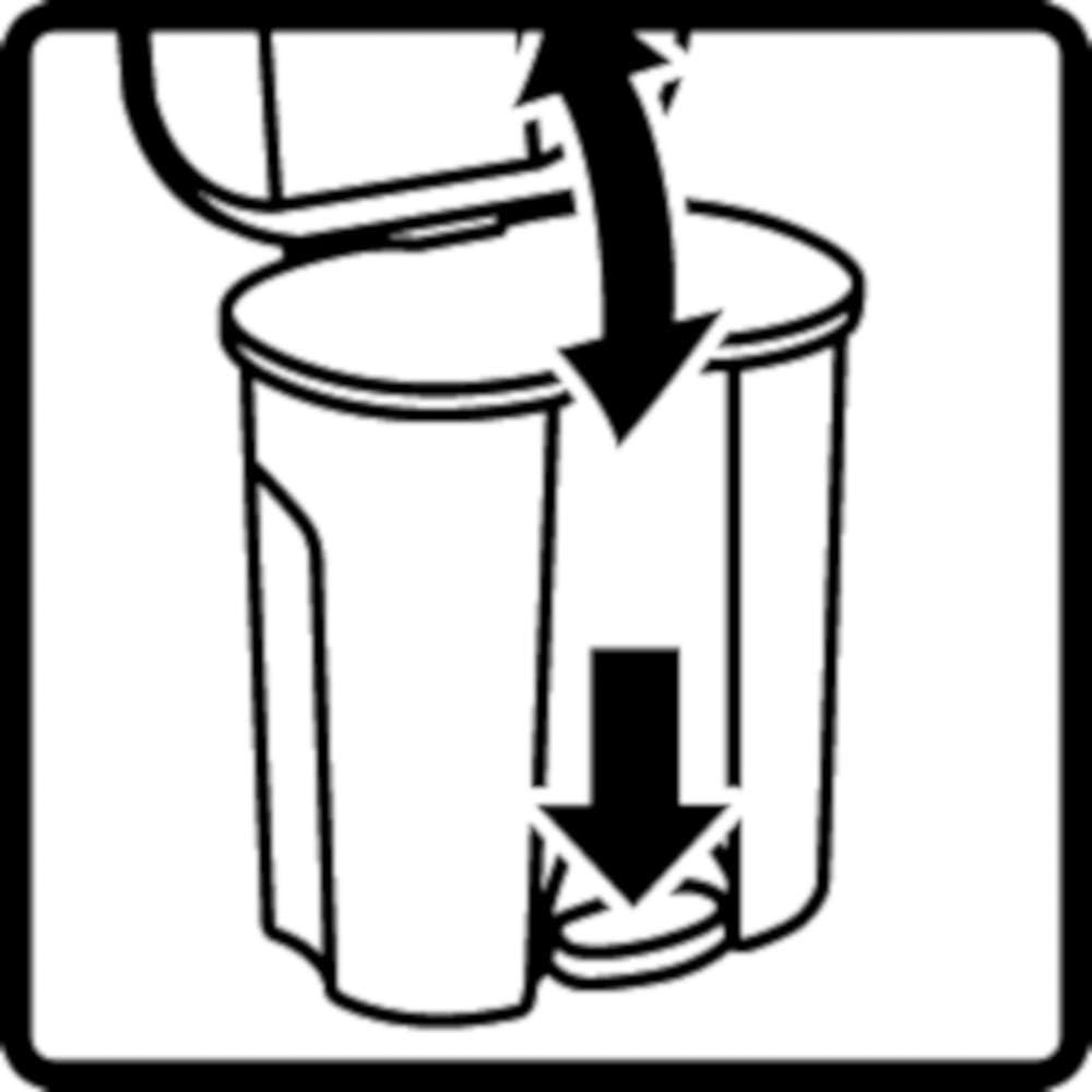 Rotho Trio Mülleimer 1x 10l + 2x 15l zur Mülltrennung mit Deckel, Kunststoff (PP) BPA-frei, schwarz,
