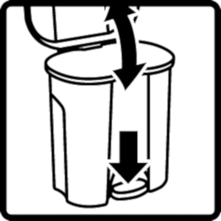 Rotho Trio Mülleimer 1x 10l + 2x 15l zur Mülltrennung mit Deckel, Kunststoff (PP) BPA-frei, schwarz,