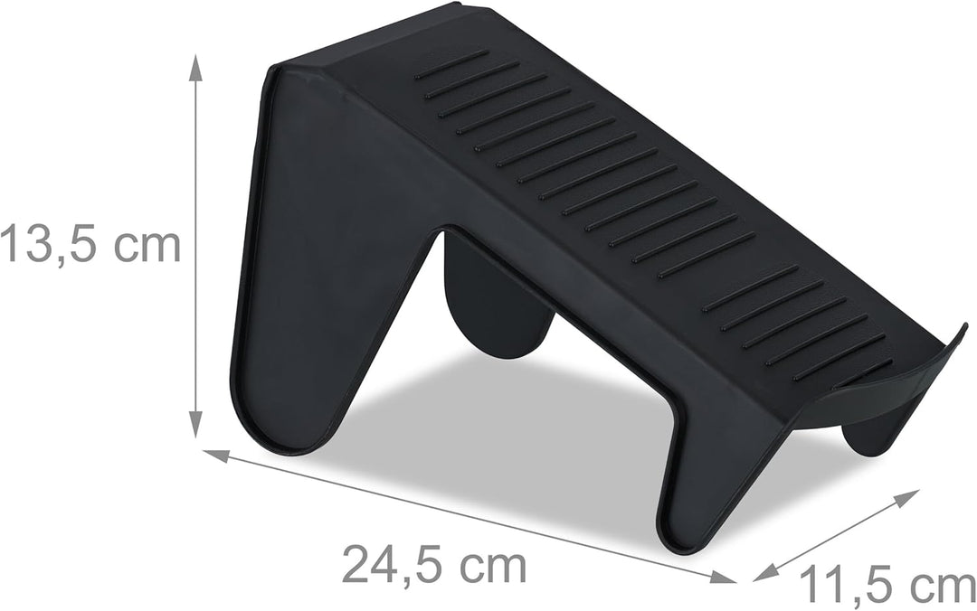 Relaxdays Schuhhalter, 12er Set, bis Grösse 39, rutschfeste Schuhablage, Kunststoff, Ordnungssystem
