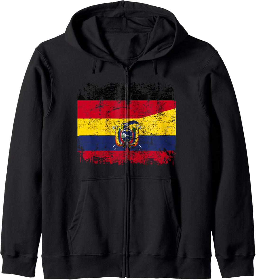 ECUADOR DEUTSCHLAND Flagge | Damen Herren Kinder | Ecuador Kapuzenjacke