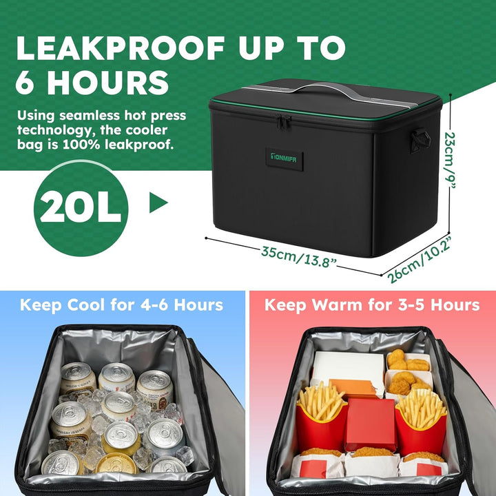 Kofferraum-Organizer mit 20L Frischhalte-Tasche - Robuste 600D Oxford Faltbox für SUV, Kombi & Estat