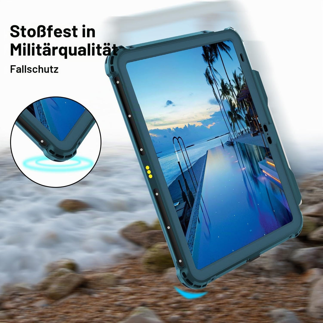MRUOZRUI Hülle für iPad 10. Generation wasserdichte, stossfeste, sturzsichere Ganzkörper-Schutzhülle