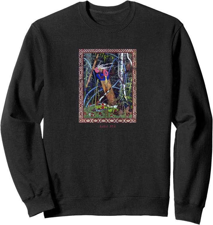 Occult Baba Jaga Russland Horror Gothic Grunge Satan Vintage Sweatshirt