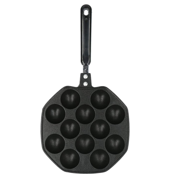 Japanische Takoyaki-Pfanne, 12-Gitter-Küche Octopus Ball Maker Mini-Backform für die Herstellung von