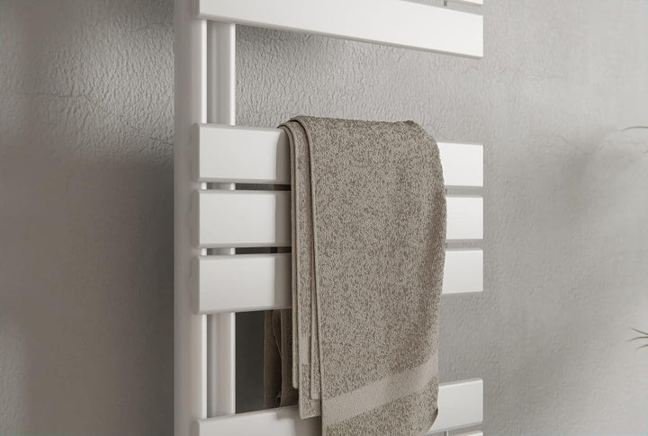 Design Badheizkörper Handtuchwärmer D16W in Weiss - Grösse wählbar, Grösse:1600x500mm, Anschlussgarn