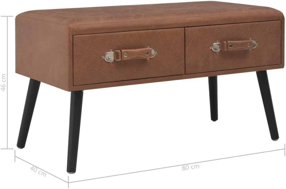 vidaXL Bank mit Schubladen Sitzbank Flurbank Truhenbank Polsterbank Sitzhocker Sitztruhe Aufbewahrun