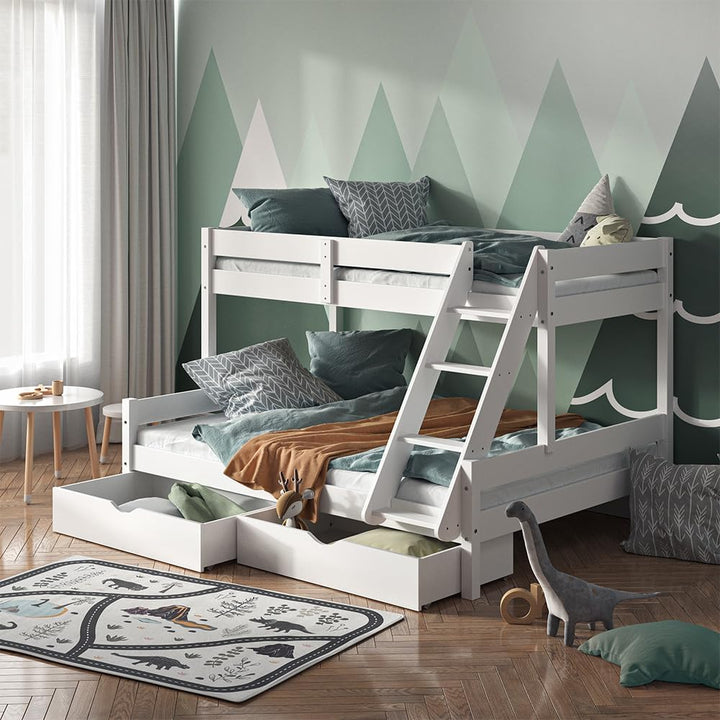 VitaliSpa Bettschublade Schubladenbett Aufbewahrung Everest 98x20 modern Rollschublade Kinderzimmer