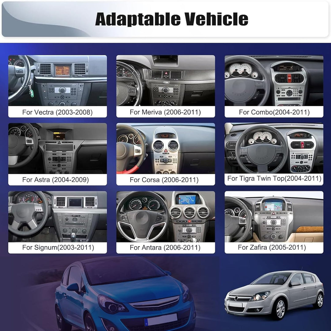 [2+64G] CAMECHO Android 13 Autoradio für Opel Corsa d/Astra h/Zafira b/Meriva/Vivaro mit Carplay/And