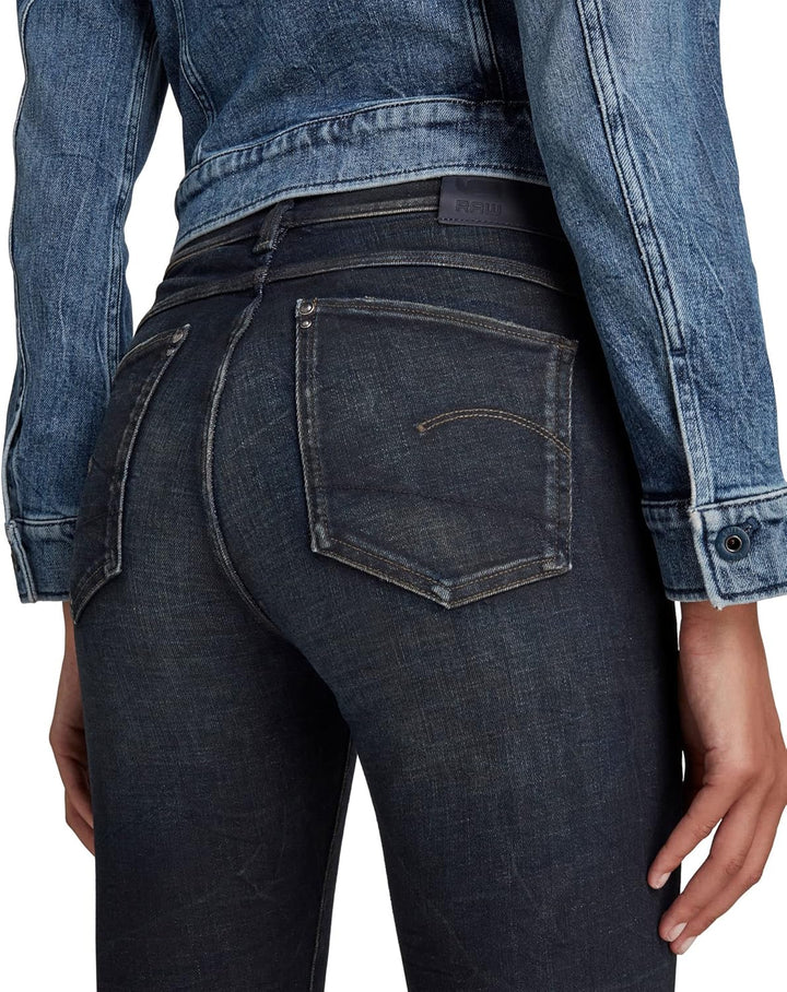 G-STAR Damen Lhana Skinny Jeans 27W / 32L Blau (Worn in Moss D19079-c051-c777), 27W / 32L Blau (Worn