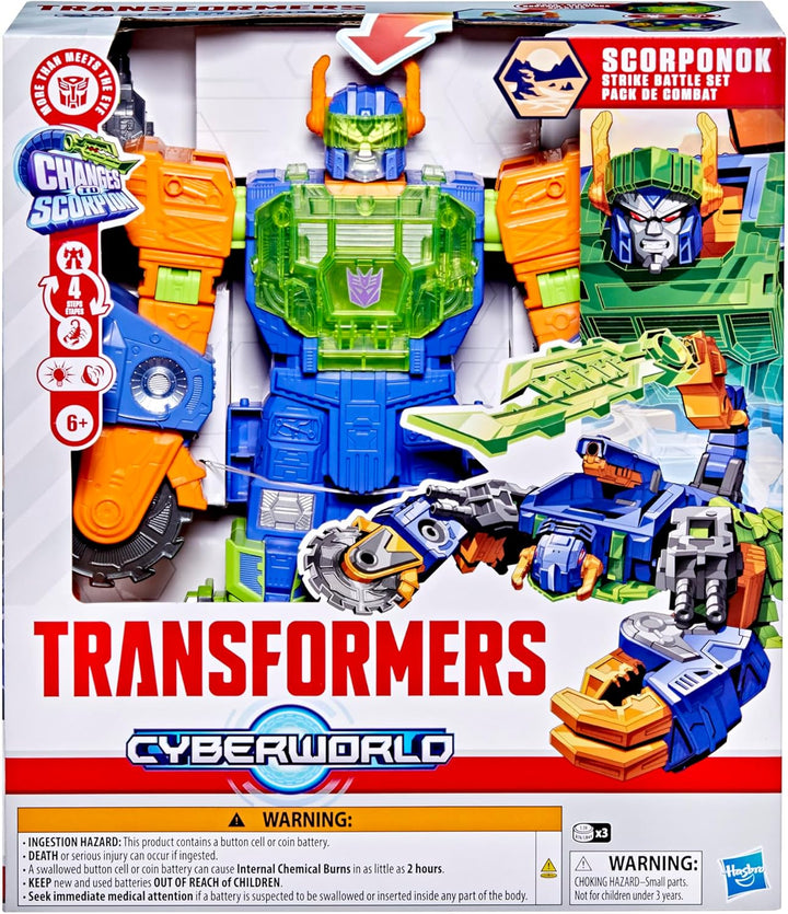 Transformers CYBERWORLD Scorponok Strike Battle Action-Figurenspielset