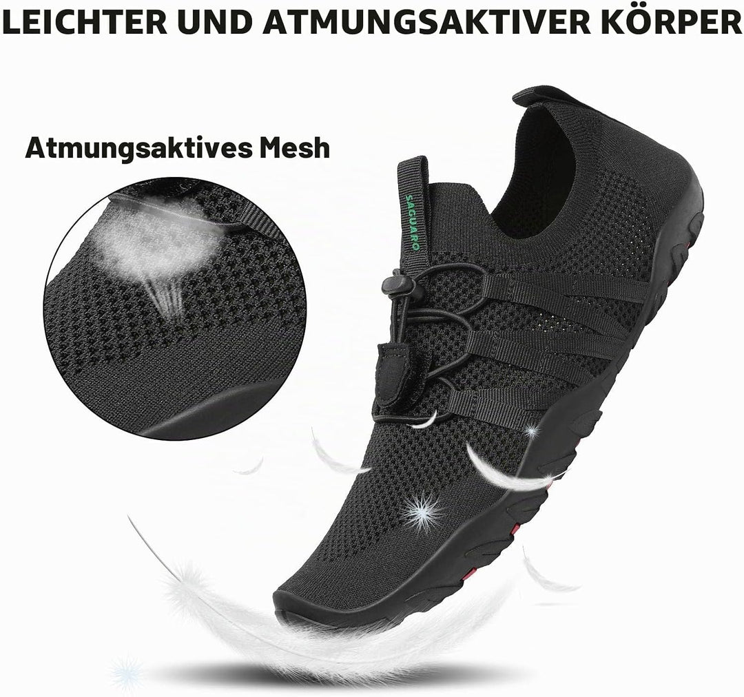 SAGUARO Unisex-Erwachsene Badeschuhe Atmungsaktiv Dicke Sohle Gr.36-46 37 EU Schwarz60, 37 EU Schwar