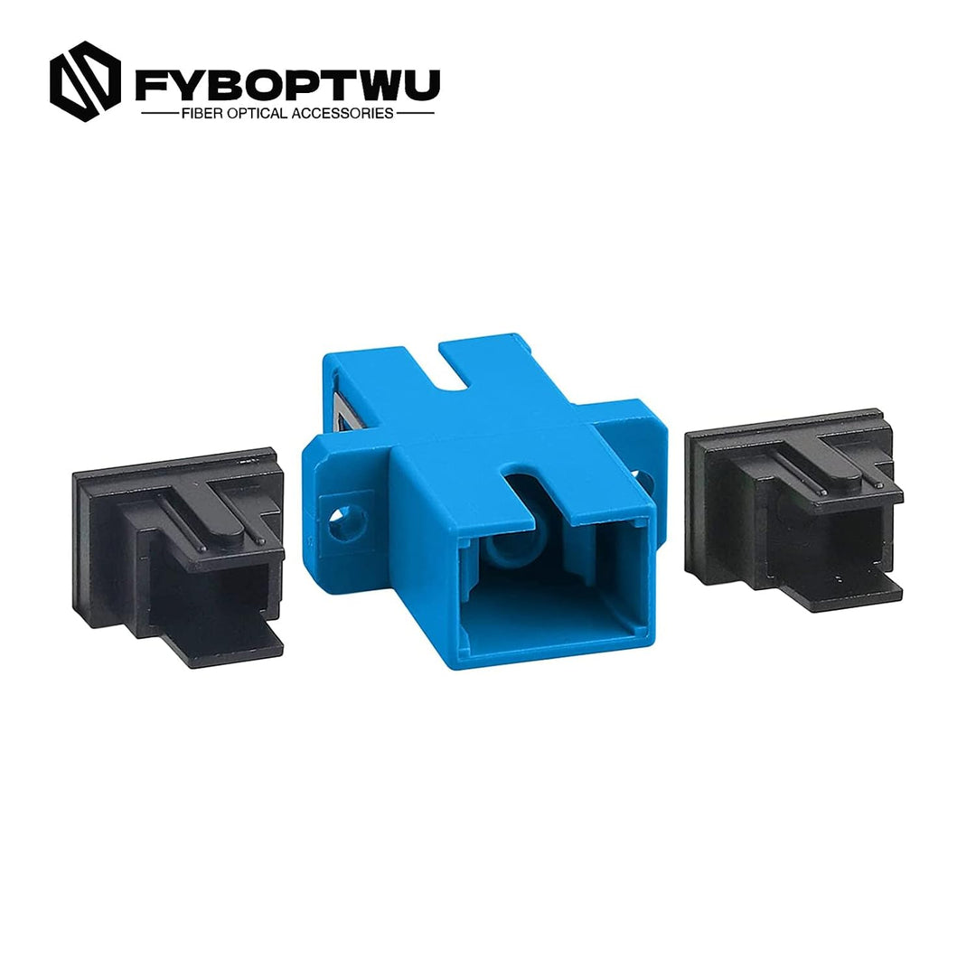 25 Stück SC Faser-Optik-Koppler SC Singlemode (SM) Simplex Faser-Optik-Adapter SC-Weiblich zu SC-Wei