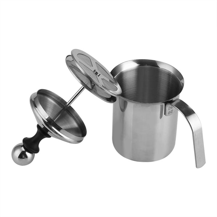 Handheld Milchschäumer Aus Edelstahl Double Mesh Kaffee Cappuccino Foamer Creamer Handbuch Milchaufs