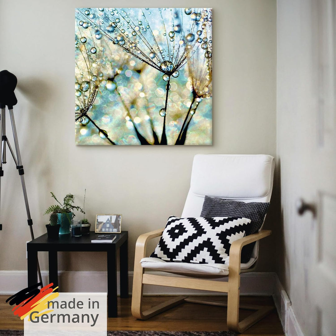 ARTland Leinwandbilder Wandbild Bild auf Leinwand 50 x 50 cm Wanddeko Wellness Innere Ruhe Pflanzen