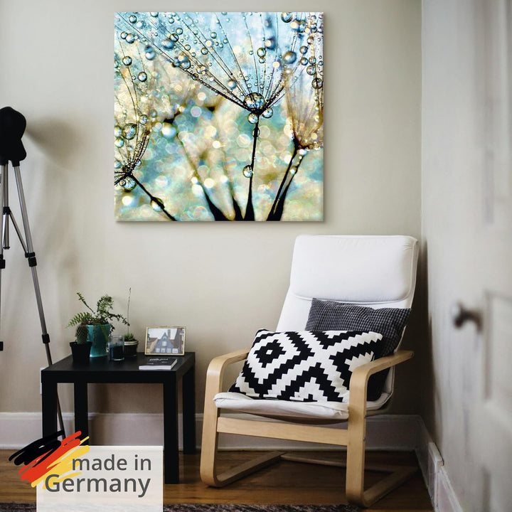 ARTland Leinwandbilder Wandbild Bild auf Leinwand 50 x 50 cm Wanddeko Wellness Innere Ruhe Pflanzen