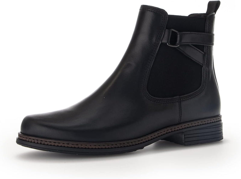 Gabor Damen Chelsea Boots, Frauen Stiefeletten,Wechselfussbett,Best Fitting 38.5 EU Schwarz, 38.5 EU