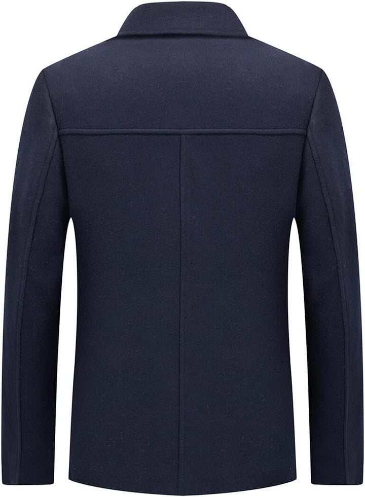 YOUTHUP Mantel Herren Wollmantel Winter Wolle Kurzmantel Regular Fit Kurz Herrenmantel für Business