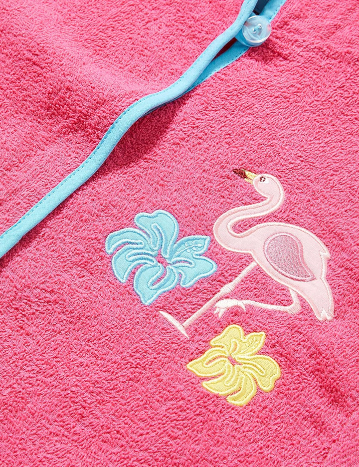 Playshoes Unisex Kinder Frottee-Bademantel Morgenmantel 86-92 Flamingo, 86-92 Flamingo