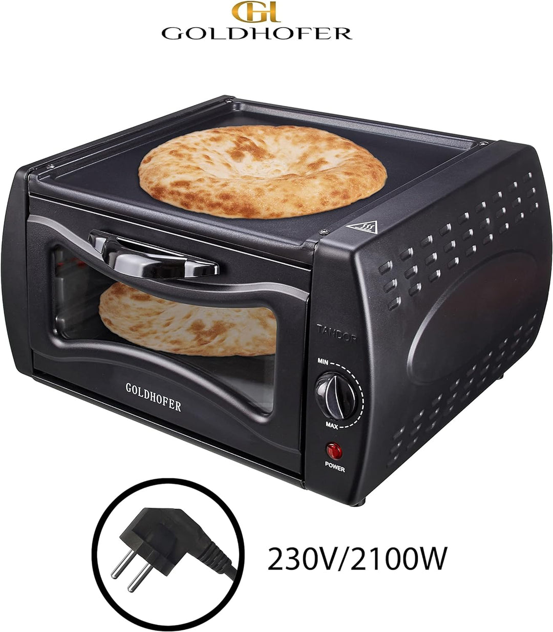 Goldhofer: Tandoor Ofen Oven Pizza Chapati Roti Lahmacun Manakish Naan Brot Maker Elektro Tandoori K