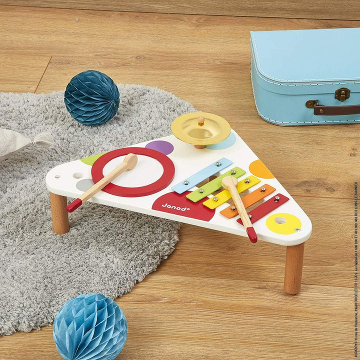 Janod - Confetti Holz-Musiktisch, Kinder-Musikinstrument, Spielzeugnachbildung und Spielzeug für mus
