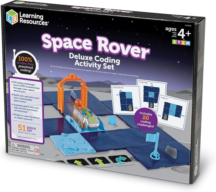 Learning Resources Deluxe-Aktivitätsset „Programmierbarer Weltraum-Rover“, Programmieren für Kinder,