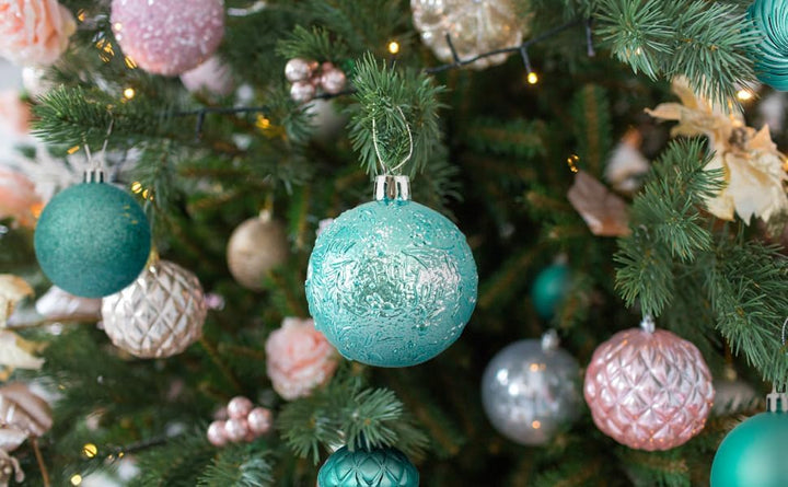 Busybee weihnachtskugeln Turkis Aqua blau Grun Teal 18 Stücke 8CM Ornamente für Weihnachtsbaum Blaug