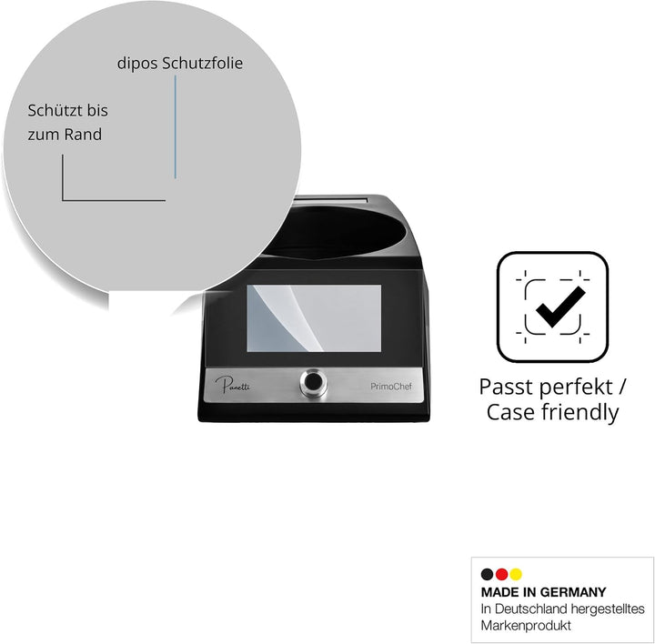 dipos 2x Displayschutzfolie 9H matt für Panetti PrimoChef