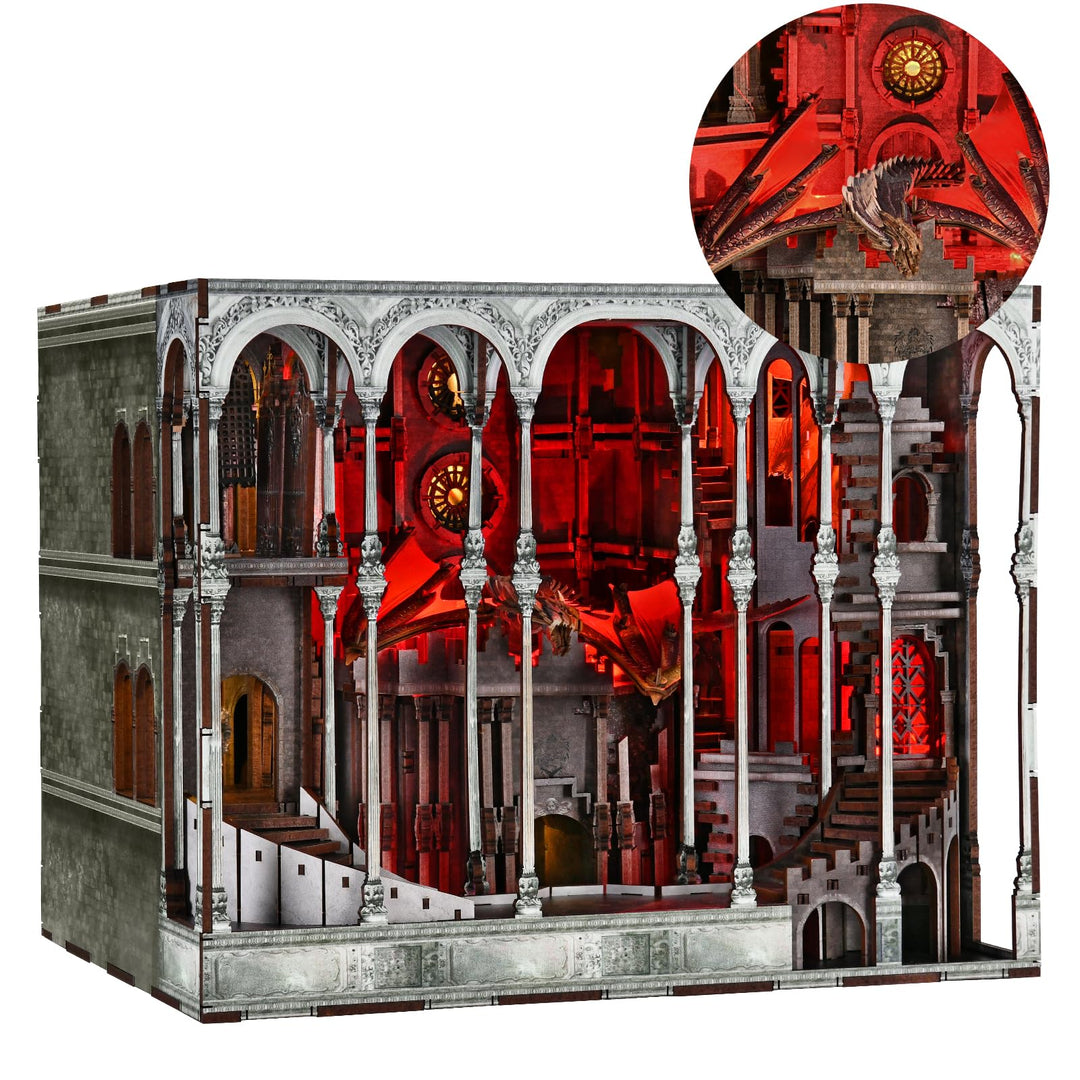 Book Nook Kit-DIY Puppenhaus Holz Miniatur Haus Kit, Buch Ecke Kit für Erwachsene Teens, 3D Holzpuzz