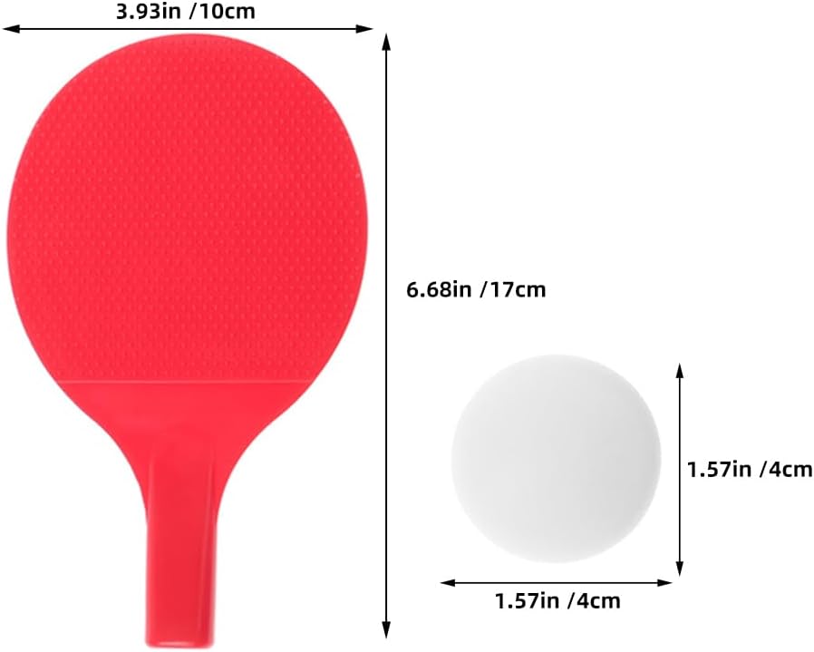HEMOTON 8 Stück Pong Schläger Mini Tischtennis Tischtennisschläger Tennisschläger Tischtennistrainer