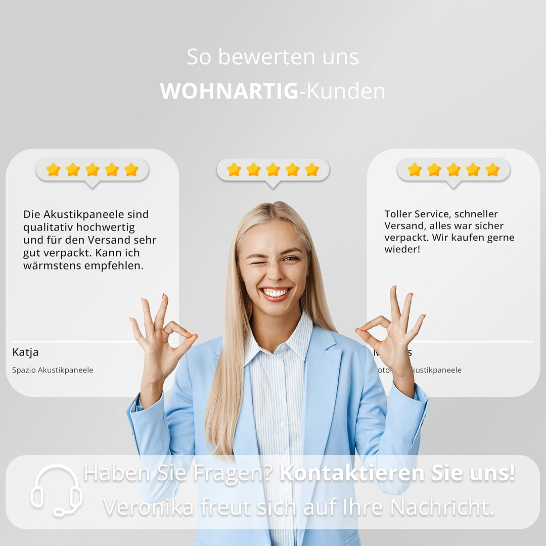 wohnartig 3D Akustikpaneele (Eiche Natur, 4 Stück 240cm x 54cm) Eiche Natur 4 Stück 240cm x 54cm, Ei