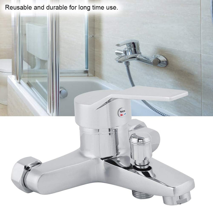 Oumefar Safe Shower Faucet Mixer Einfach zu installierende Wand-Duschmischung Wasserhahn Badewanne W