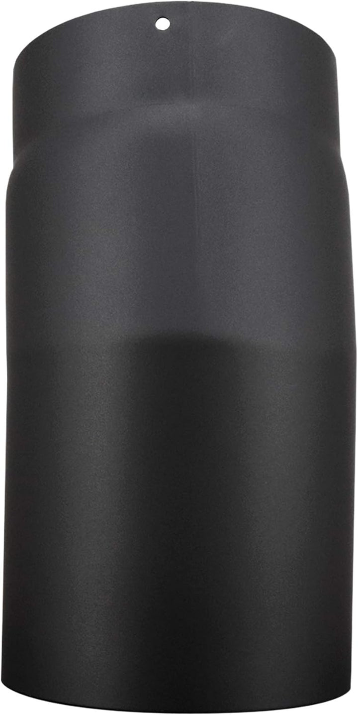 LANZZAS Ofenrohr Bogen 22° Grad, im Durchmesser, DN, Ø 150 mm, Farbe: schwarz-metallic - weitere Roh