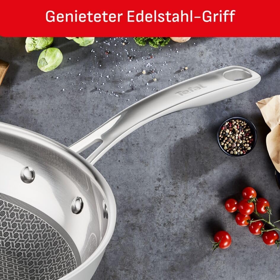 Tefal Eternal Mesh Bratpfanne 28 cm, sichere und kratzfeste Mesh-Versiegelung, geeignet für alle Her