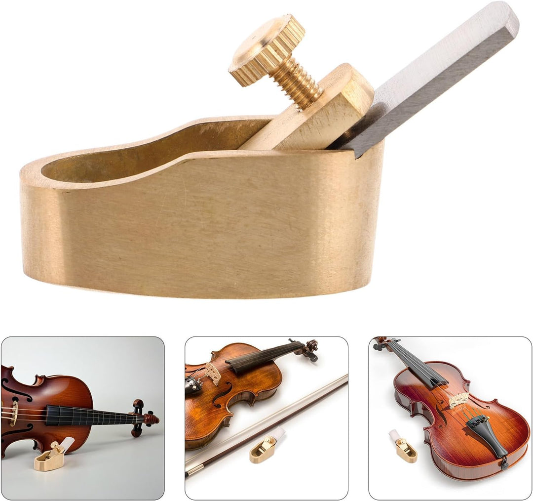 Mikro Daumenhobel aus Messing für Violine und Fingerboard