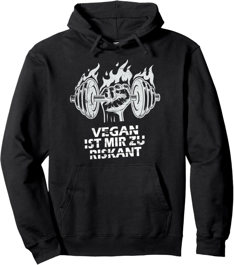 Vegan Ist Mir Zu Riskant Bodybuilding Gym Fitness Pullover Hoodie