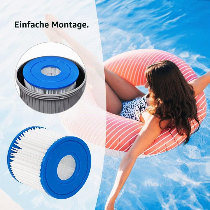WuYan 4 x Filter für Poolpure Summer Escapes Filter Typ D, Summer Waves P57100102, für SFS-350 RP-35