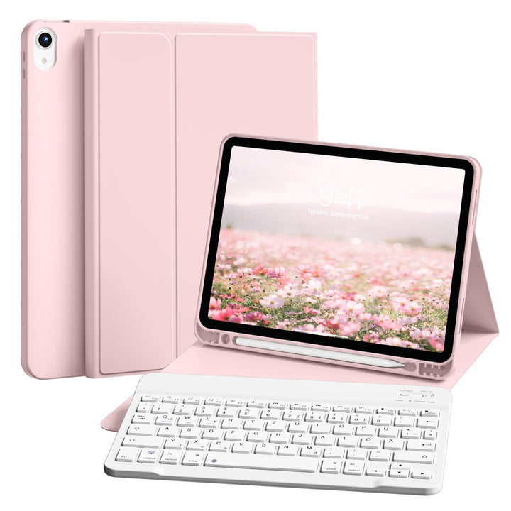 Tastatur Hülle für iPad 10. Generation 10,9" 2022 & iPad 11th Gen A16 2025 mit Stifthalter, TPU Rück