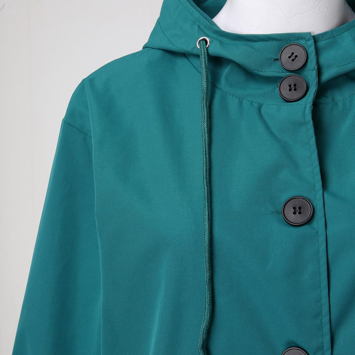 C'est TT Regenjacke Damen Atmungsaktiver Windbreaker Mit Kapuze Regenponcho Leicht Mehrzweck Windbre