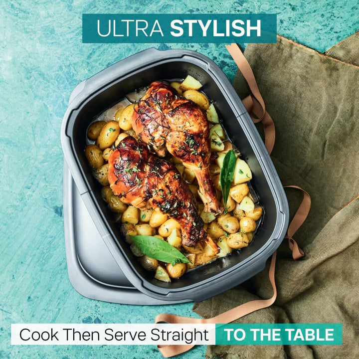 TUPPERWARE UltraPro 2,0L Backform grau Bräter Ultra Pro H30 Auflaufform Form
