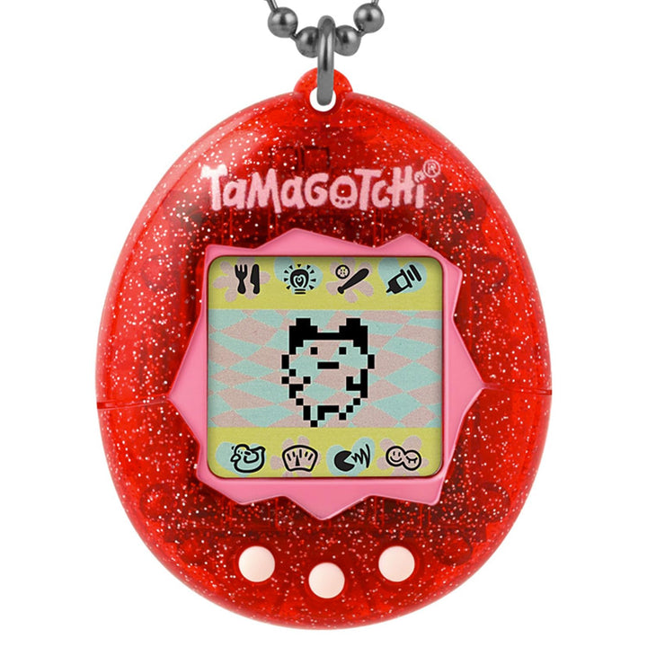 Bandai - Original Tamagotchi Color Collection Red - Elektronisches virtuelles Haustier mit Farbdispl