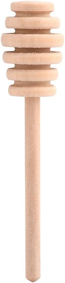 Fdit 50 Pcs/Satz Haushalt Holz Tragbare Mini Marmelade Honig Dipper Jar Dispensing Sammeln Rührstab