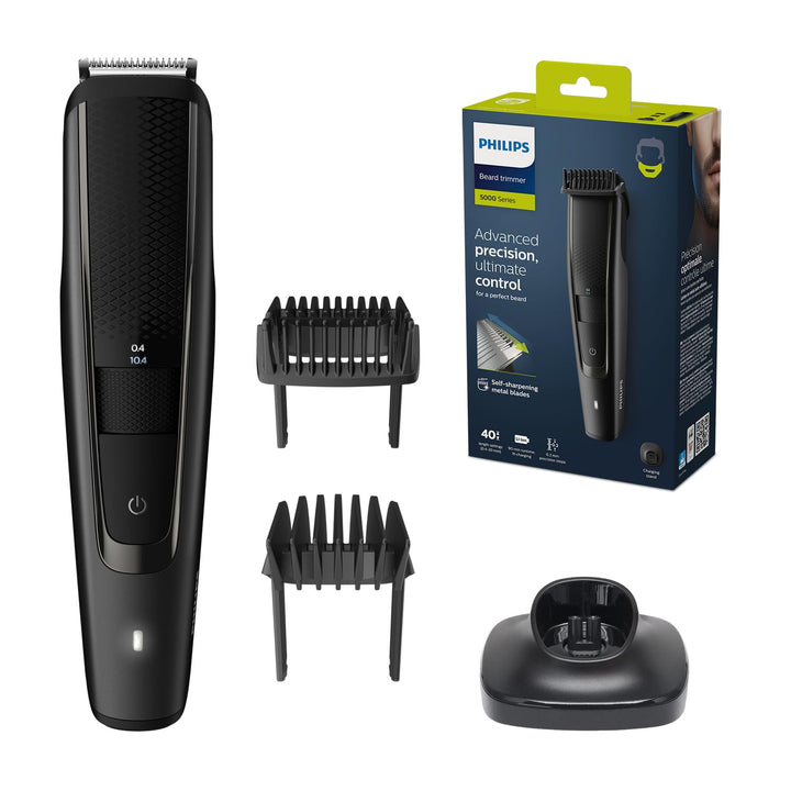 Philips Barttrimmer S5000 – Elektrischer Bartschneider für Herren mit Bartkamm, Lift und Trim Pro-Sy
