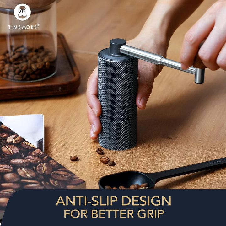 TIMEMORE NANO Manuelle Kaffeemühle, CNC-Schneiden, Edelstahl-Frässte, verstellbare Einstellung, Dual