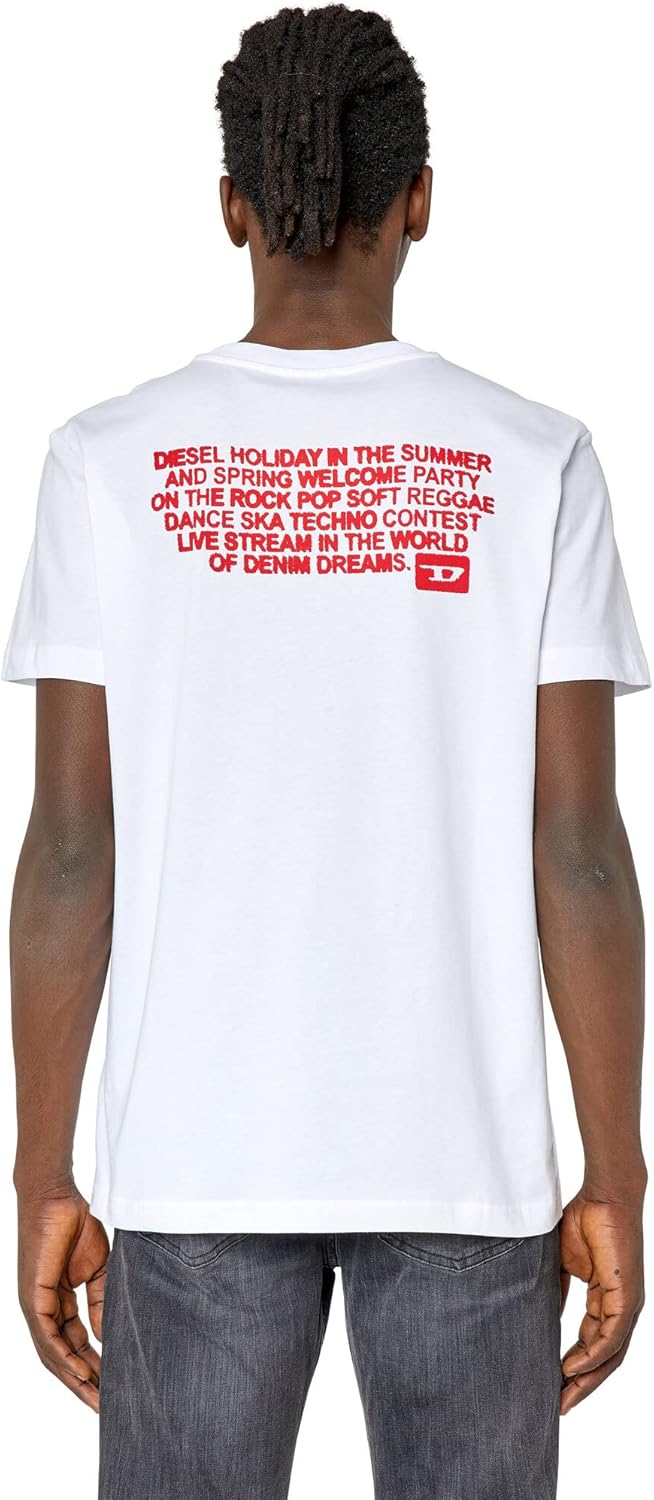 Diesel Herren T-Shirt XS 100-0grai, XS 100-0grai