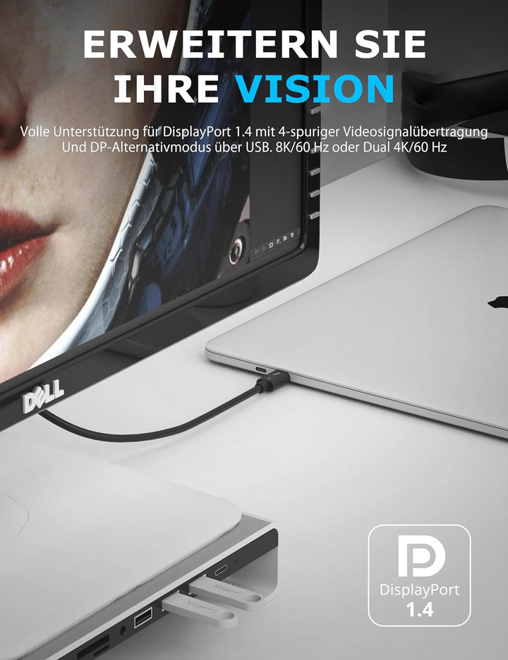 Sabrent Thunderbolt 4 40 Gbps Ladekabel 1M lang USB Typ-C Kabel | 8K 60Hz Display |PD Unterstützt 10