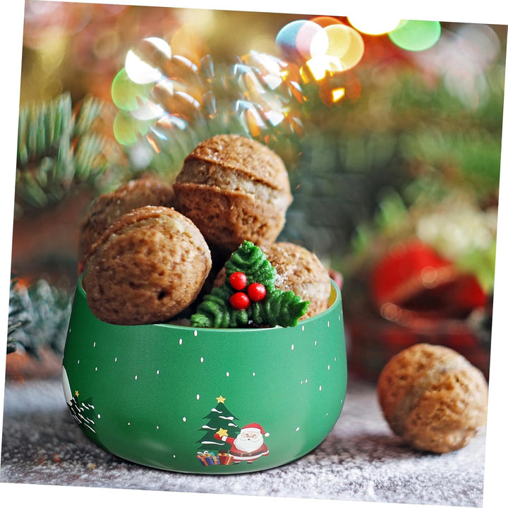 Cabilock 8stück Weihnachten Keksdose Set: Metall Weihnachtsdosen Keksdose Metall Blechdose Mit Decke