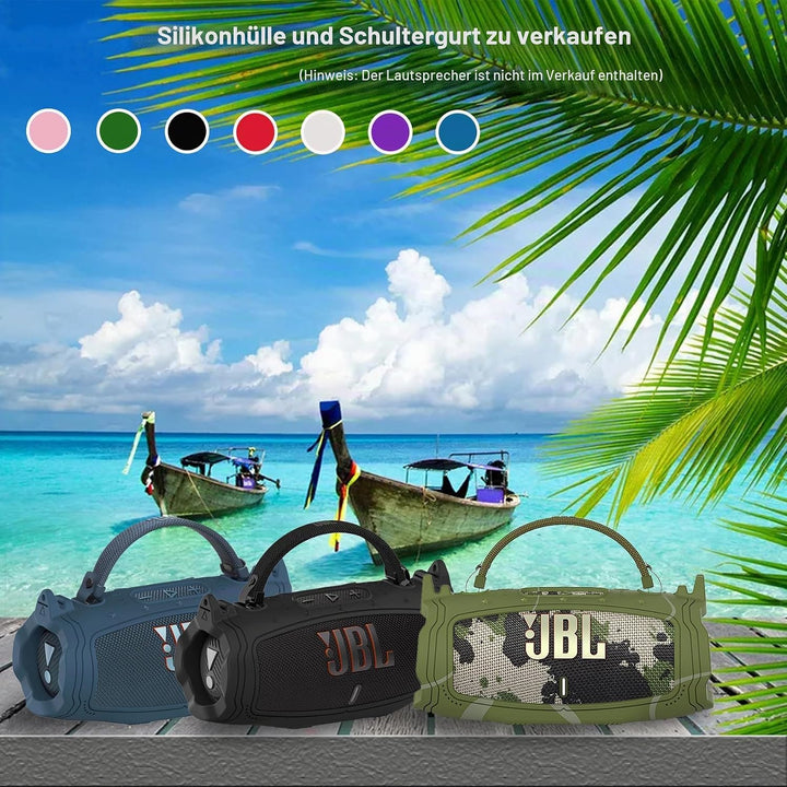 Silikonhülle für JBL Charge 6 tragbaren Lautsprecher, Schutzhülle für JBL Charge 6 Pro AI Sound Laut